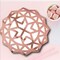 24 Count Rose Gold Foil Charger Placemats Disposable Elegant Wedding Reception Tables 12 Inch